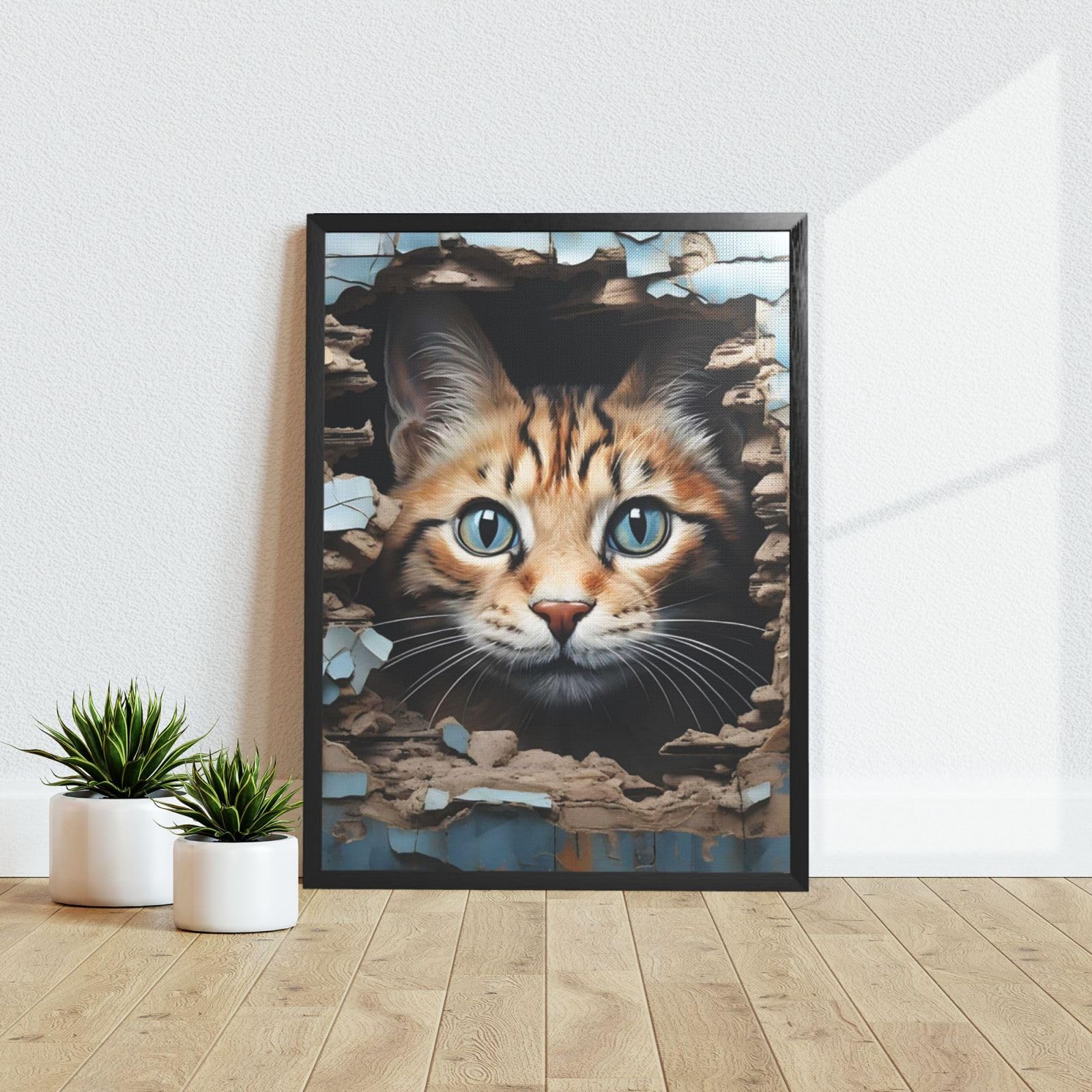 Amazon.com - Zemwundy Cat in Hole Frames Vintage Art Picture Frame